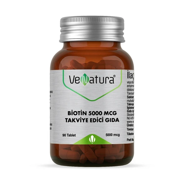 VeNatura Biotin 5000 mcg 90 Tablet ürün görseli 1