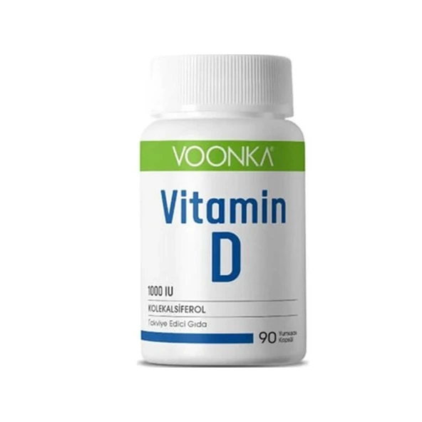 Voonka Vitamin D İçeren Takviye Edici Gıda 90 Kapsül ürün görseli 1