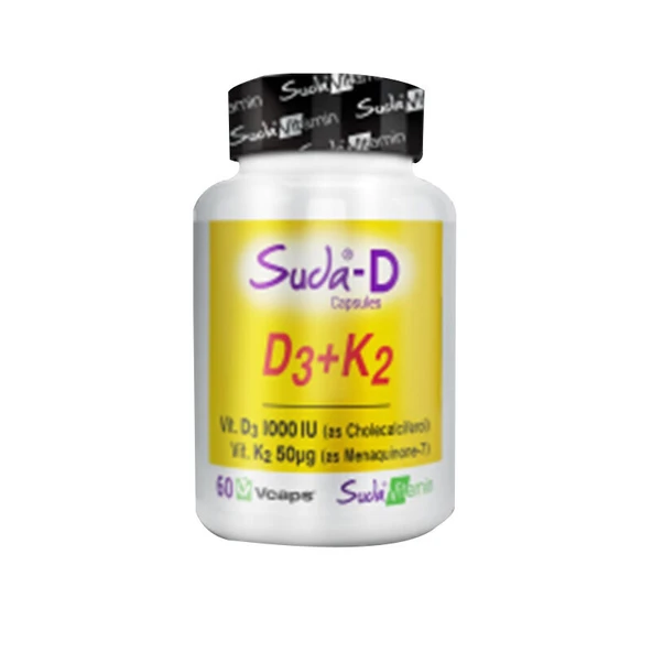 Suda Vitamin Suda-D D3+K2 Takviye Edici Gıda 60 Kapsül ürün görseli 1
