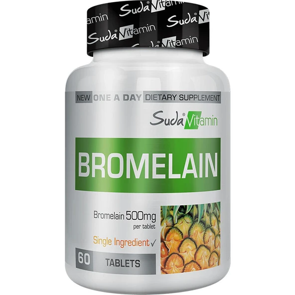 Suda Vitamin Bromelain 500mg 60 Tablet ürün görseli 1