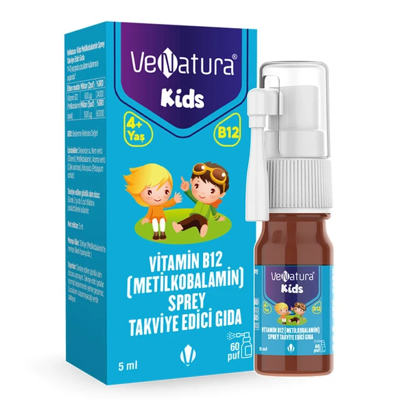 VeNatura Kids Metilkobalamin Sprey Takviye Edici Gıda 5 ml ürün görseli 1