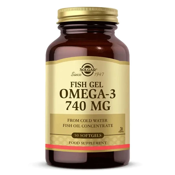 Solgar Omega-3 740 Mg Fish Gel 50 Yumuşak Jelatinli Kapsül ürün görseli 1