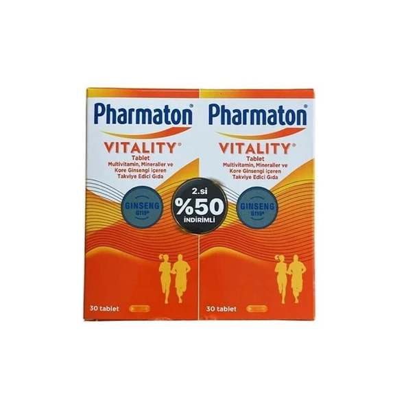 Pharmaton Vitality 30 Tablet Avantajlı 2'li Paket ürün görseli 1