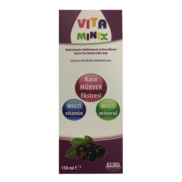 Vita Minix Multivitamin İçerikli Sıvı Takviye Edici Gıda 150 ml ürün görseli 1