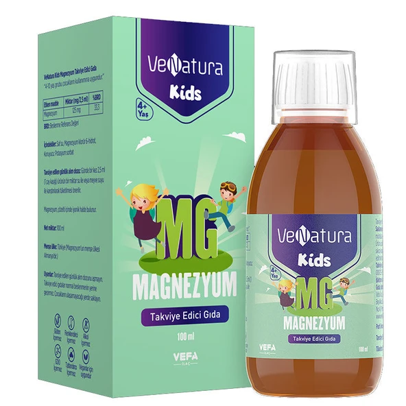VeNatura Kids Magnezyum Takviye Edici Gıda 100 ml ürün görseli 1