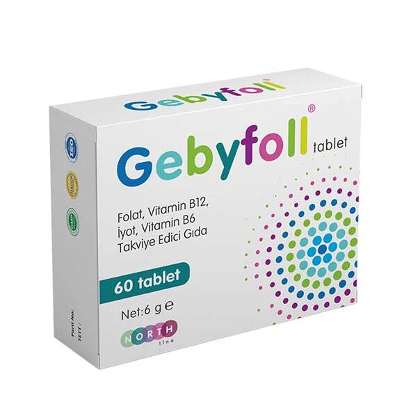 North Line Gebyfoll Takviye Edici Gıda 60 Tablet ürün görseli 1