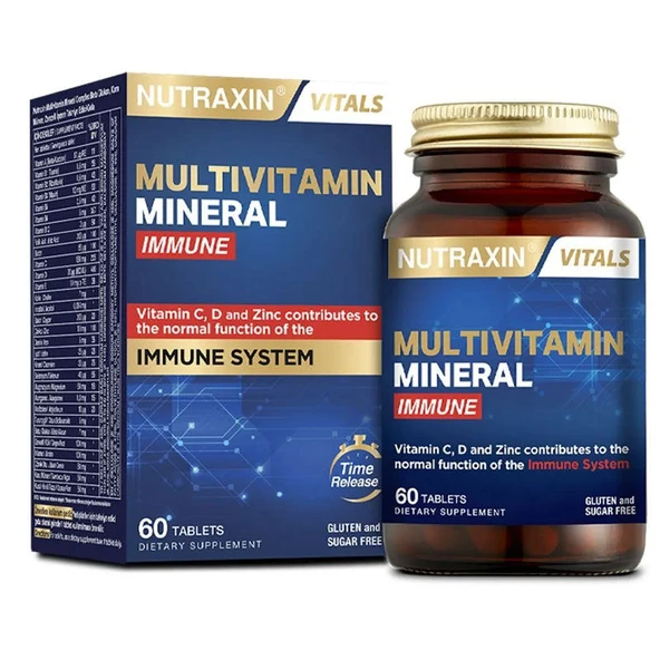 Nutraxin Multivitamin Mineral Immune 60 Tablet ürün görseli 1