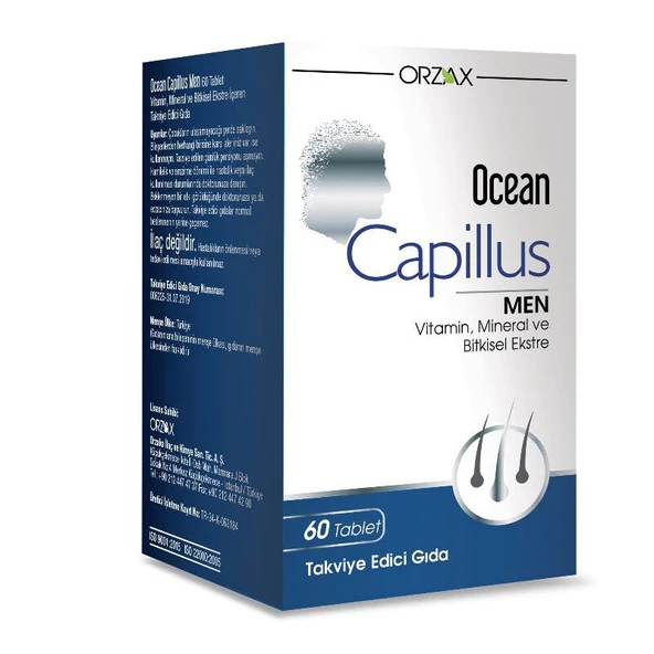 Orzax Ocean Capillus Men 60 Tablet ürün görseli 1