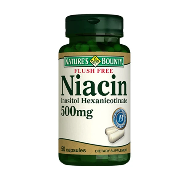 Natures Bounty Flush Free Niacin 500 mg Takviye Edici Gıda 50 Kapsül ürün görseli 1