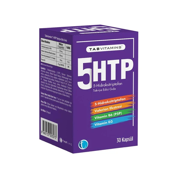 TabVitamins 5HTP 30 Kapsül ürün görseli 1