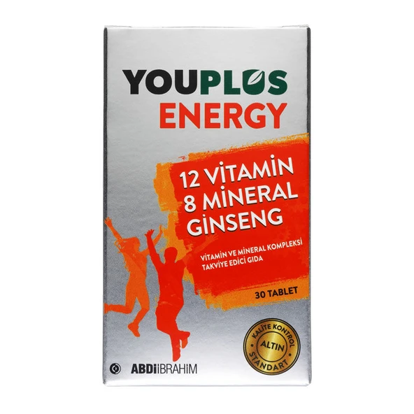 Youplus Energy Vitamin ve Mineral Kompleksi 30 Tablet ürün görseli 1
