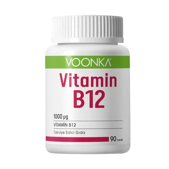 Voonka Vitamin B12 İçerikli Takviye Edici Gıda 90 Tablet ürün görseli 1