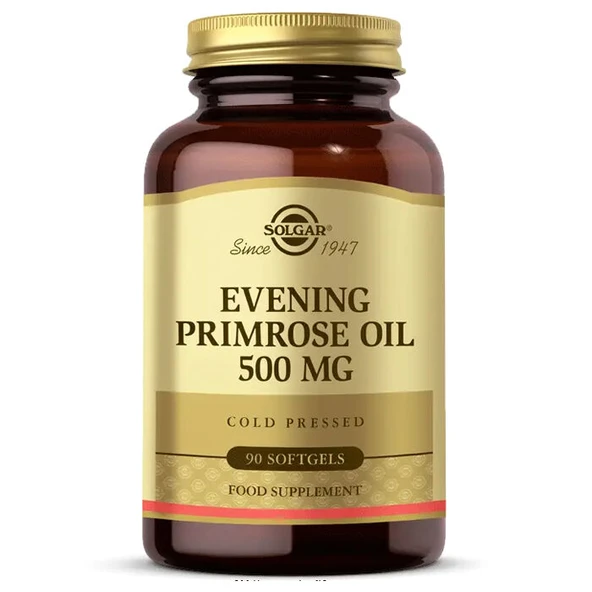 Solgar Evening Primrose Oil 500 mg 90 Yumuşak Jelatin Kapsül ürün görseli 1