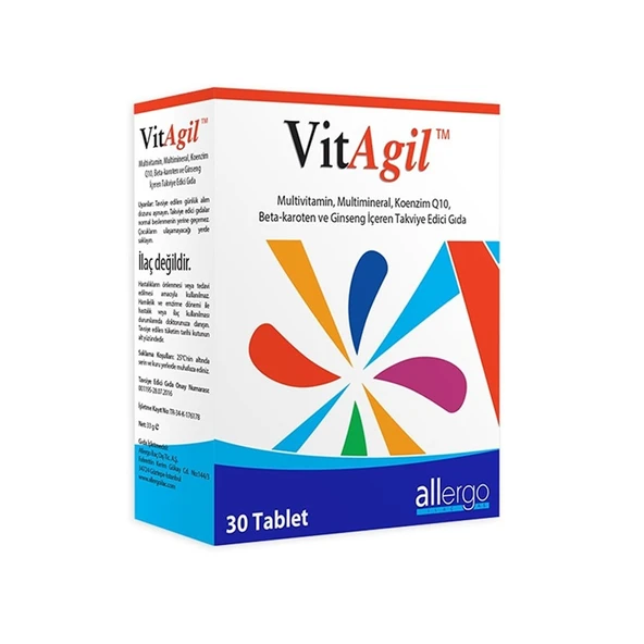 VitAgil Multivitamin Multimineral 30 Tablet ürün görseli 1