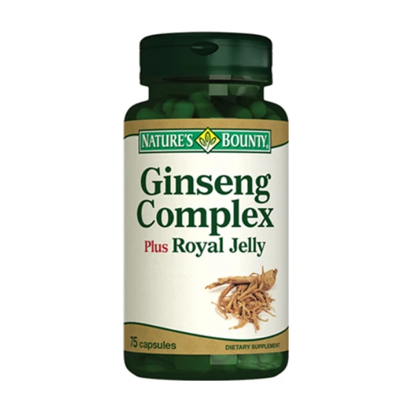 Natures Bounty Ginseng Complex Plus Royal Jelly Takviye Edici Gıda 75 Kapsül ürün görseli 1