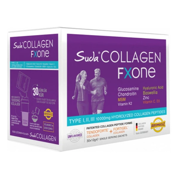 Suda Collagen Fxone Aromasız Takviye Edici Gıda 30 x 12 gr ürün görseli 1