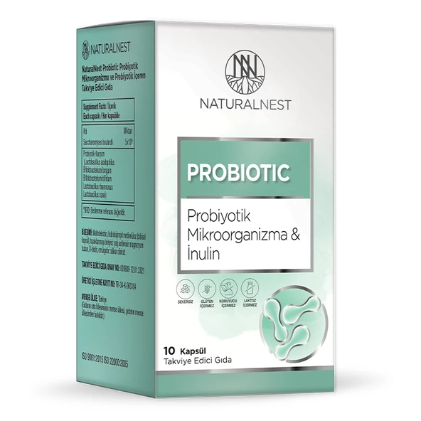 Naturalnest Probiotic Takviye Edici Gıda 10 Kapsül ürün görseli 1