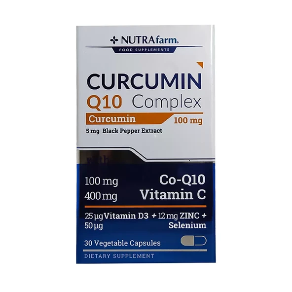 Nutrafarm Curcumin Q10 Complex Takviye Edici Gıda 30 Kapsül ürün görseli 1