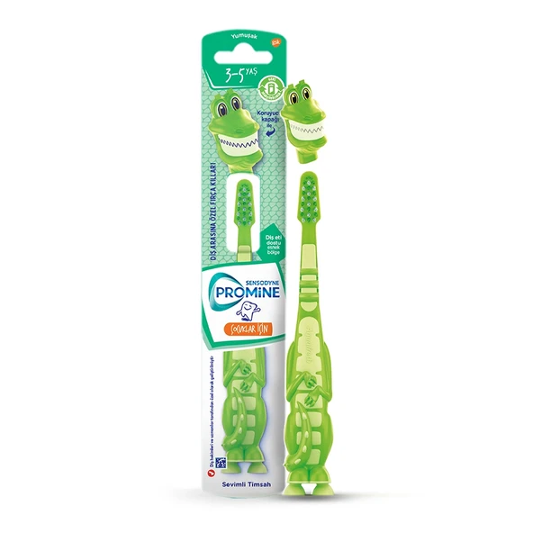 Sensodyne Promine Kids 3-5 Yaş Yumuşak Diş Fırçası - Sevimli Timsah ürün görseli 1