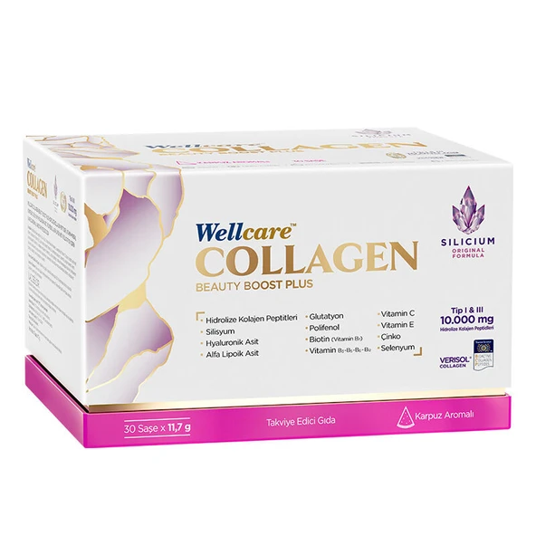 Wellcare Collagen Beauty Boost Plus 10.000 mg 30 Saşe Karpuz Aromalı ürün görseli 1