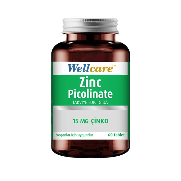 Wellcare Zinc Picolinate Takviye Edici Gıda 60 Tablet ürün görseli 1