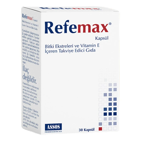 Refemax Bitki Ekstreleri İçeren Takviye Edici Gıda 30 Kapsül ürün görseli 1