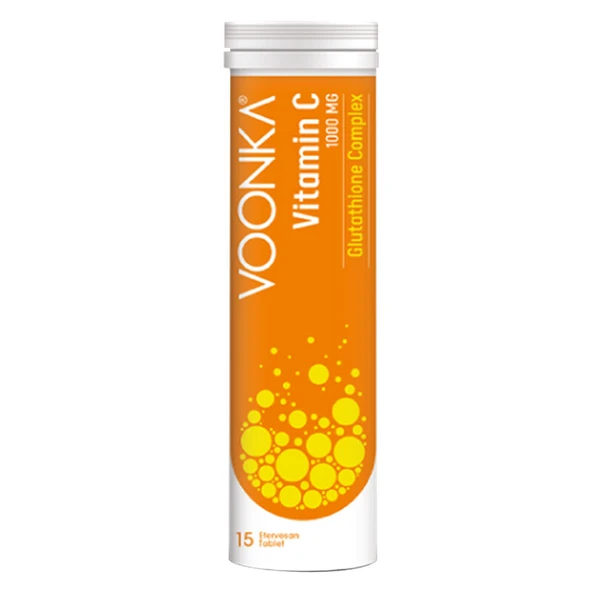 Voonka Vitamin C Glutathione Complex Efervesan 15 Tablet ürün görseli 1