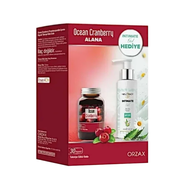 Orzax Ocean Cranberry Alana Intımate Gel Hediye ürün görseli 1