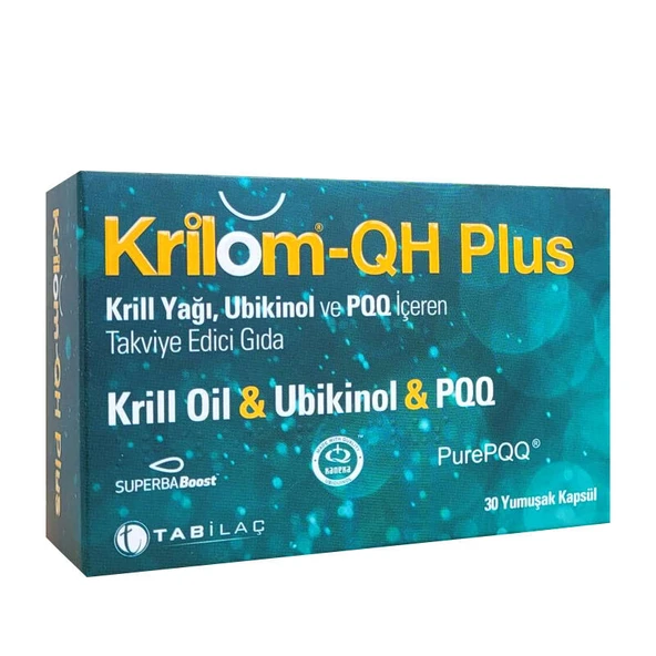 Tab İlaç Krilom-QH Plus Krill Yağı İçeren Takviye Edici Gıda 30 Kapsül ürün görseli 1
