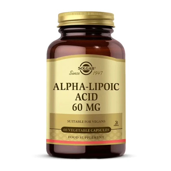 Solgar Alpha Lipoic Acid 60 mg 60 Kapsül ürün görseli 1