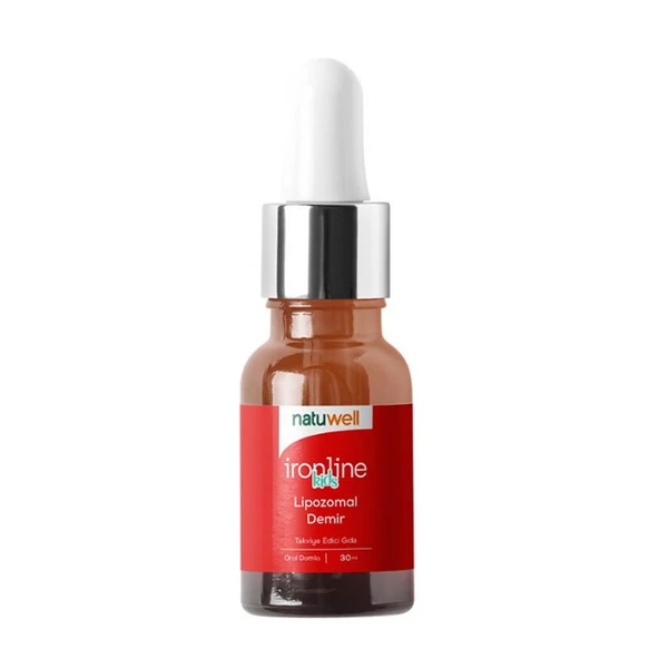 Natuwell Ironline Kids Lipozomal Demir İçeren Sıvı Takviye Edici Gıda 30 ml ürün görseli 1