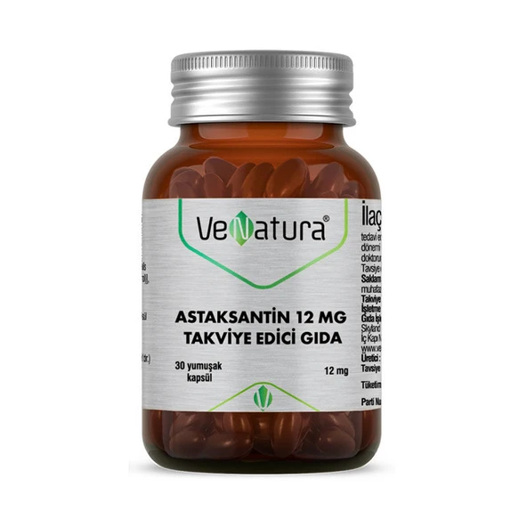 VeNatura Astaksantin Takviye Edici Gıda 30 Yumuşak Kapsül ürün görseli 1