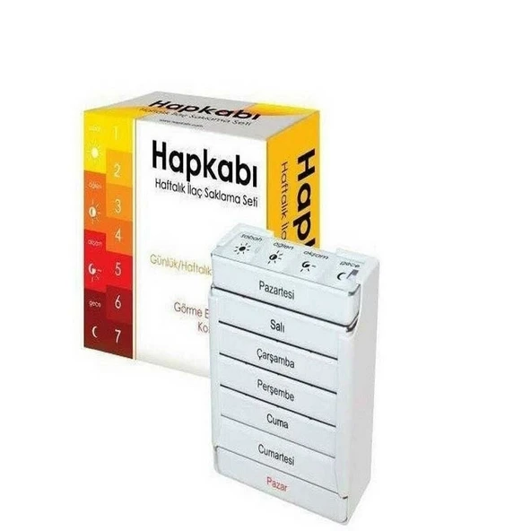 Hap Kabı İlaç Taşıma Kutu Haftalık ürün görseli 1