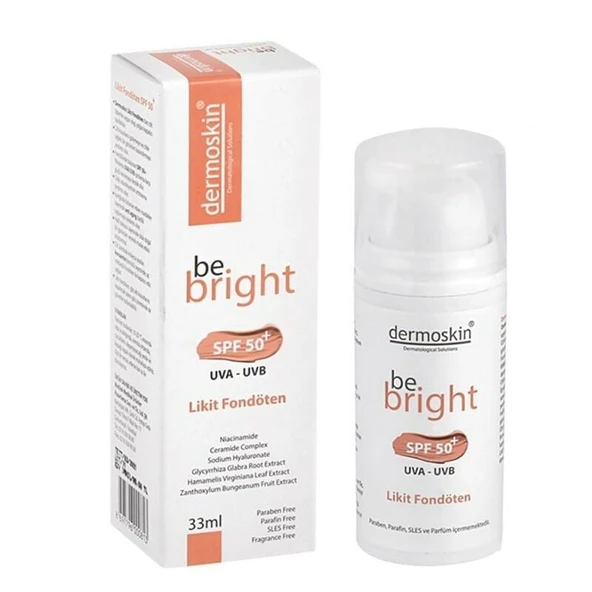 Dermoskin Be Bright Spf50+ Likit Fondöten 33 ml - Medium ürün görseli 1