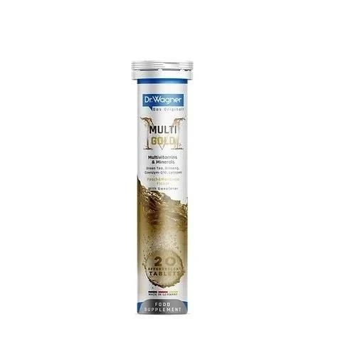 Dr Wagner Multi-Gold Multivitamin+Mineral 20 Efervesan Tablet ürün görseli 1