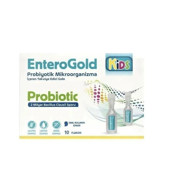 Enterogold Kıds Probiyotik 10 Flakon ürün görseli 1