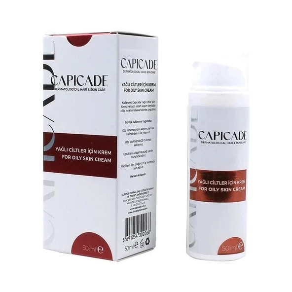 Capicade Yağlı Ciltler İçin Krem 50 ml ürün görseli 1