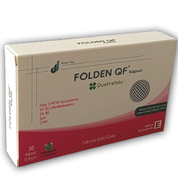 Folden QF 30 Kapsül (Quatrefolic) ürün görseli 1