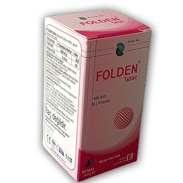 Folden 90 Tablet (Folic Acid) ürün görseli 1