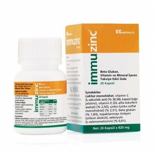 Immuzinc 20 Kapsül ürün görseli 1