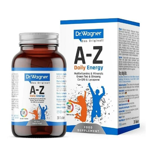 Dr. Wagner A-Z Daily Energy 30 Tablet ürün görseli 1