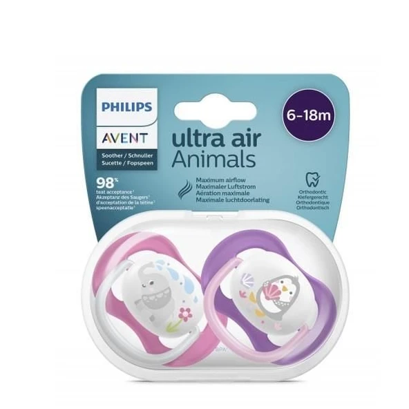 Avent 08008 Ultra Air Emzik 6-18 Ay Kız ürün görseli 1
