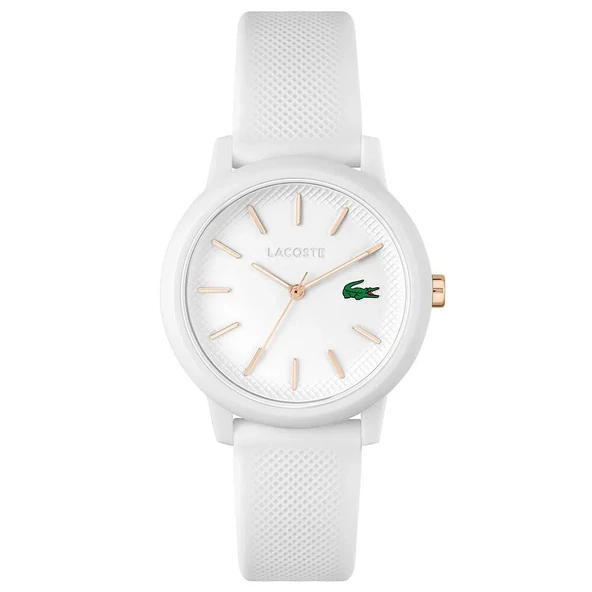 LACOSTE LAC2001211 BEYAZ SİLİKON KORDON KADIN KOL SAATİ ürün görseli 1