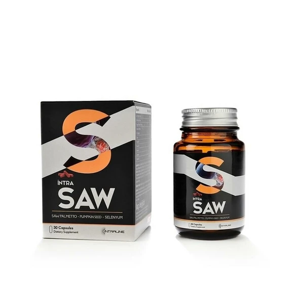IntraSAW Saw Palmetto Pumpkin Seed Selenyum 30 Kapsül ürün görseli 1