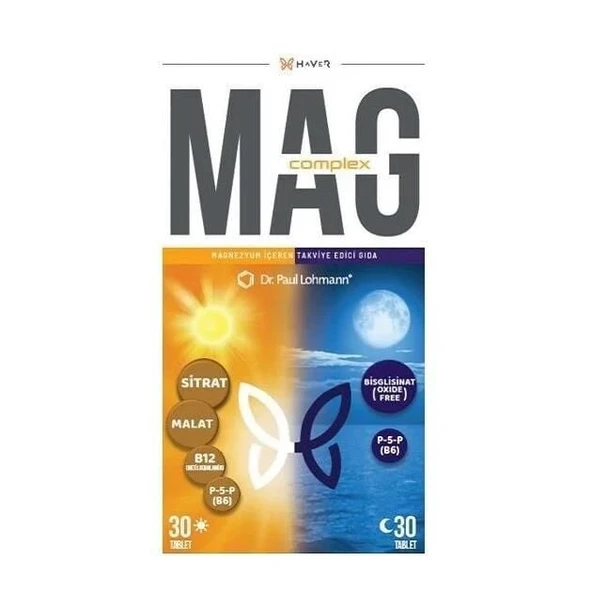 Haver MAG-COMPLEX 60 Tablet (30 Tablet + 30 Tablet) ürün görseli 1