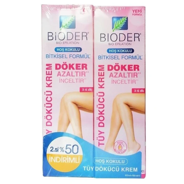 Bioder Kadınlar İçin Hoş Kokulu Tüy Dökücü Krem 2.si %50 İndirim ürün görseli 1