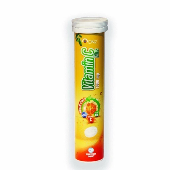 Dnz Vitamin C Plus 1000mg 20 Efervesan Tablet ürün görseli 1