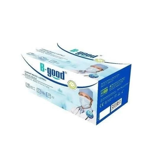 BGood Cerrahi Maske-Lastikli 3 Kat Tek Halinde 50 Adet ürün görseli 1