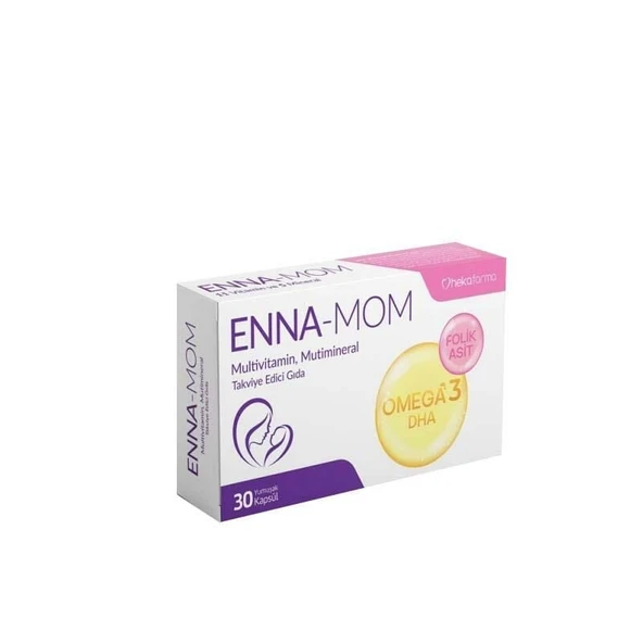 Enna-MOM Omega 3 Multivitamin Mineral 30 Kapsül ürün görseli 1