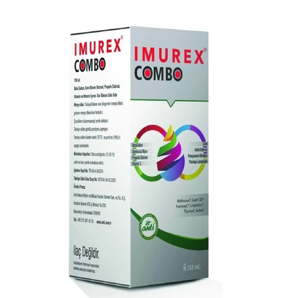 Imurex Combo Sıvı Takviye Edici Gıda 150ml Şurup ürün görseli 1